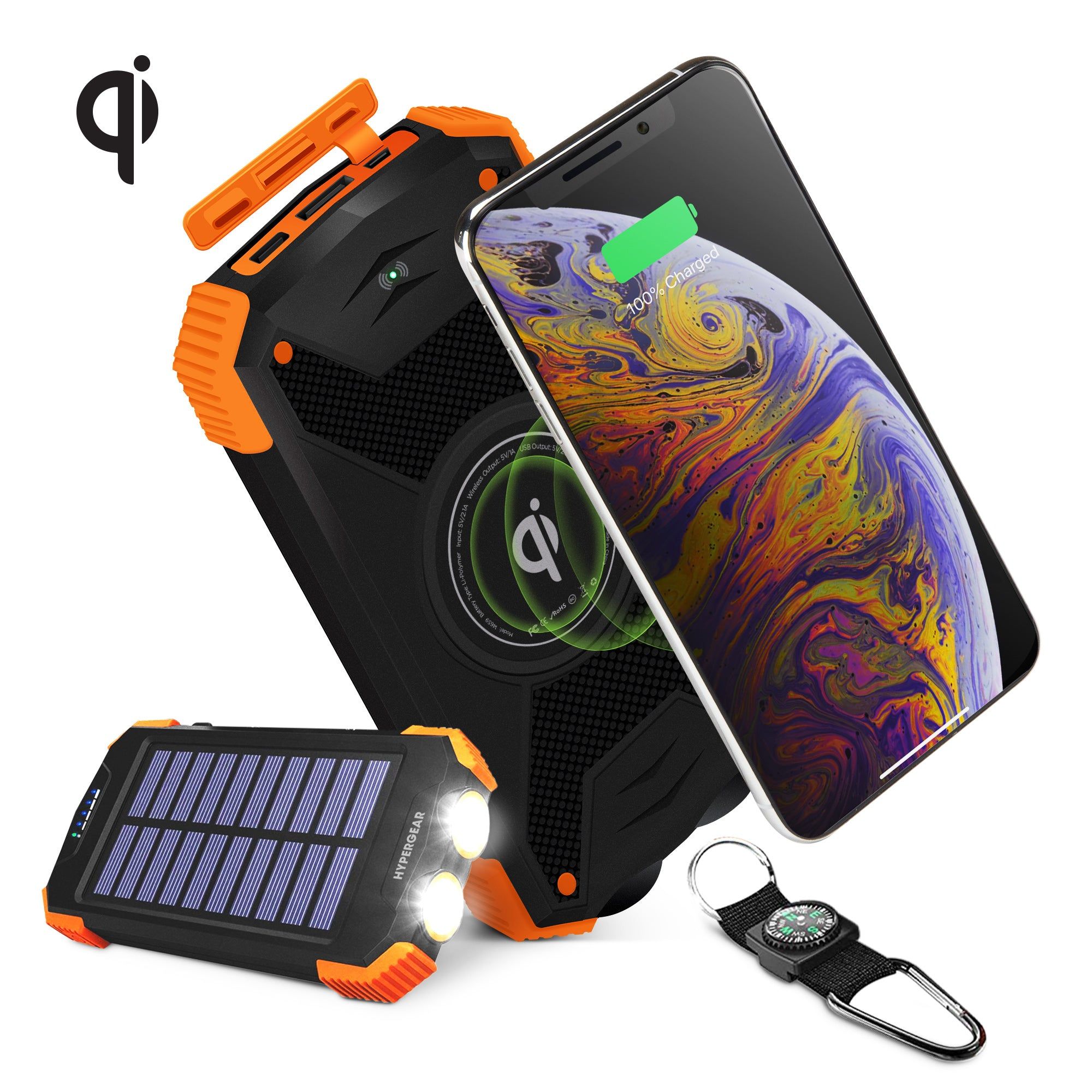 HyperGear Solar 10000mAh Wireless Power Bank HyperGear Solar 10000mAh Wireless Power Bank